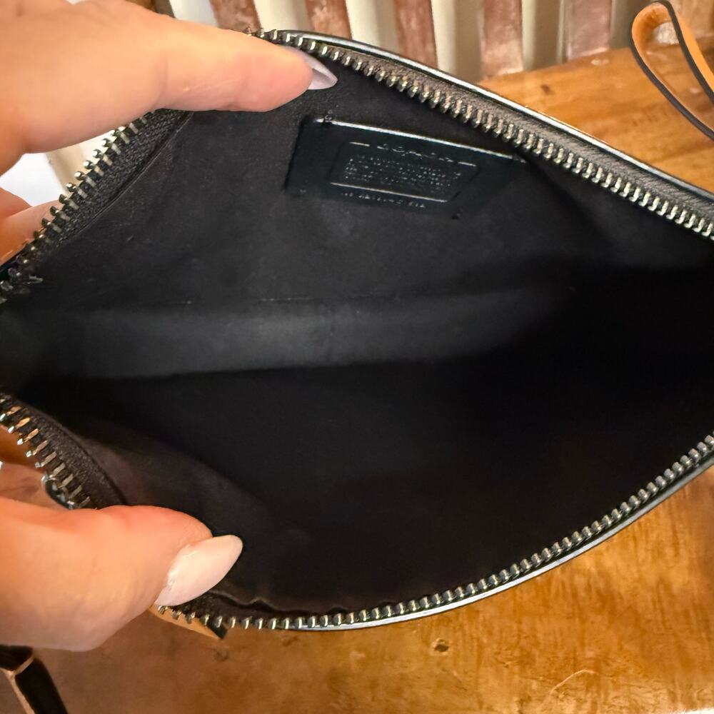 Coach Heritage Small Convertible Butterscotch Leather Crossbody Wristlet Bag - Picture 11 of 15